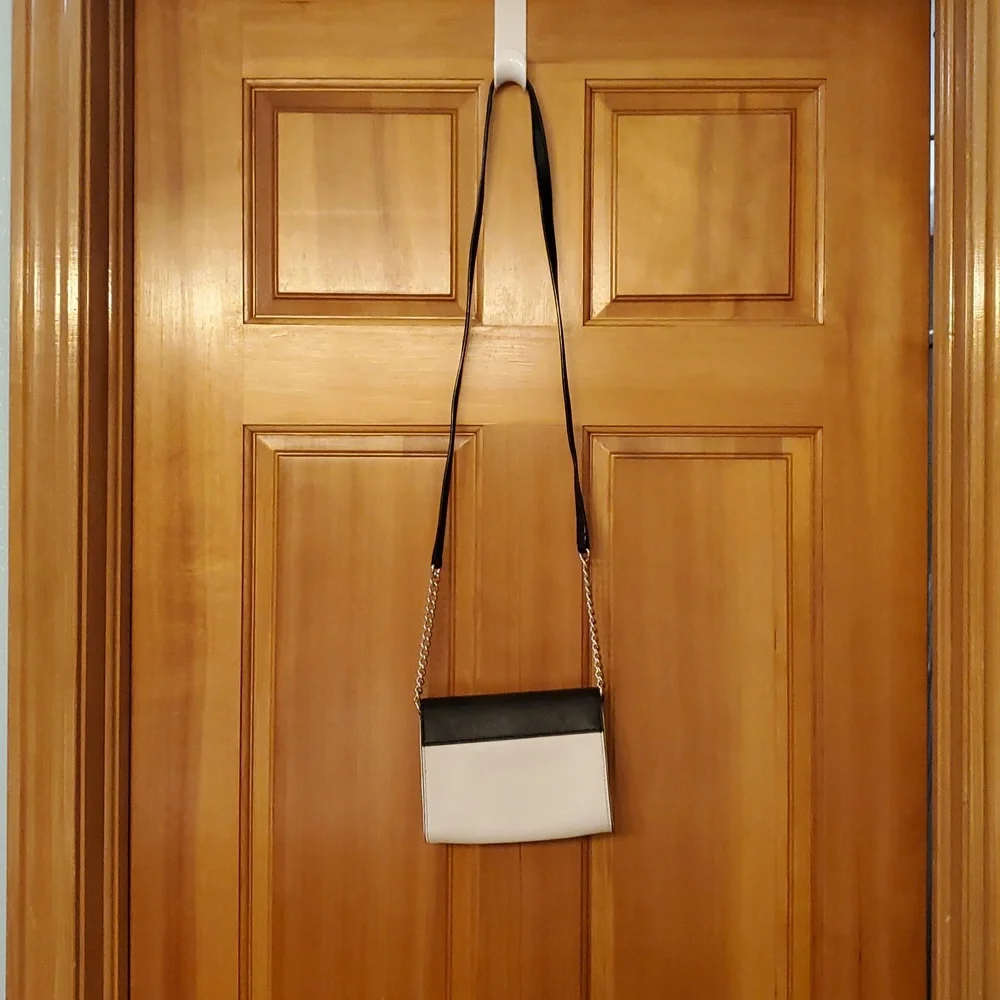 Kate Spade New York Saffiano Black‎ and Cream Crossbody Bag